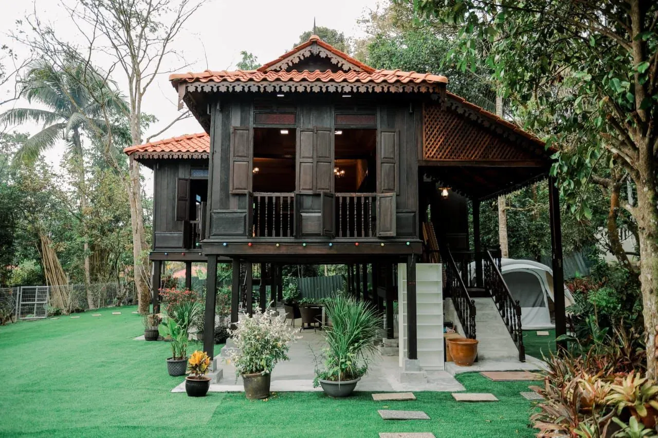 Traditional wooden kampung house